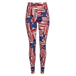 Two Left Feet Women's Patriotic Flag Leggings Size S/M (4-10)